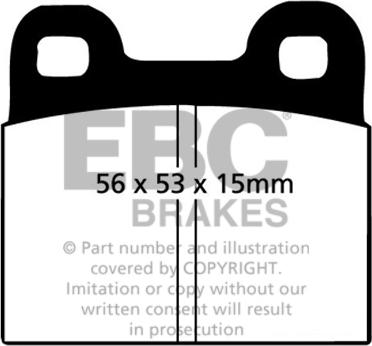 EBC Brakes DP5105NDX - Гальмівні колодки, дискові гальма avtolavka.club