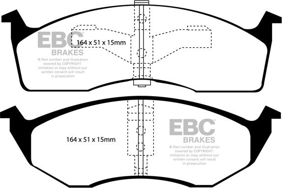 EBC Brakes DP1065 - Гальмівні колодки, дискові гальма avtolavka.club