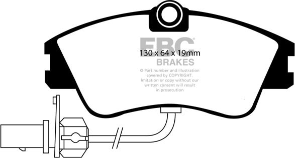 EBC Brakes DP1030/2 - Гальмівні колодки, дискові гальма avtolavka.club