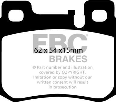 EBC Brakes DP1026 - Гальмівні колодки, дискові гальма avtolavka.club