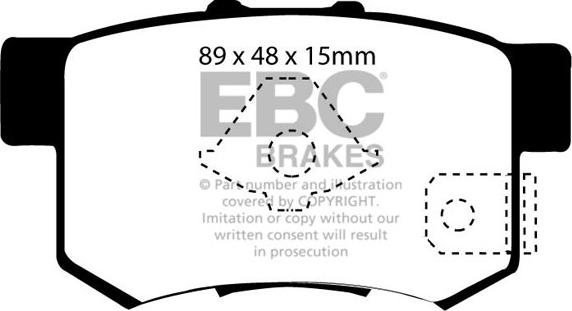 EBC Brakes DP21193/2 - Гальмівні колодки, дискові гальма avtolavka.club