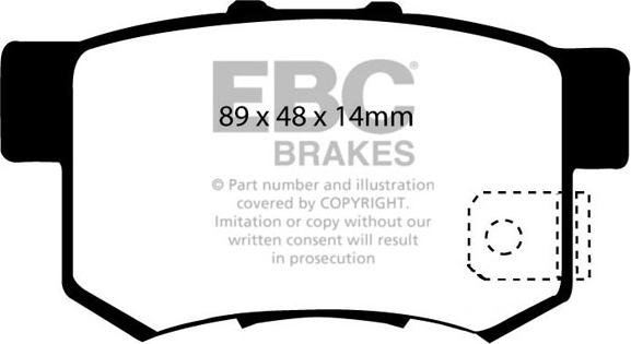 EBC Brakes DP1193 - Гальмівні колодки, дискові гальма avtolavka.club