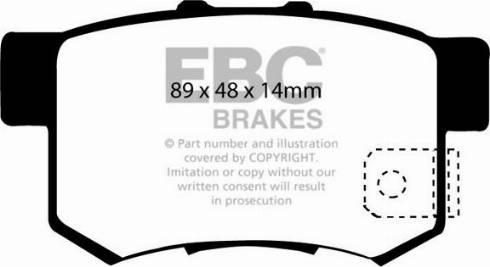 EBC Brakes DP91193 - Гальмівні колодки, дискові гальма avtolavka.club