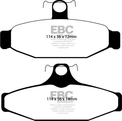 EBC Brakes DP31167C - Гальмівні колодки, дискові гальма avtolavka.club