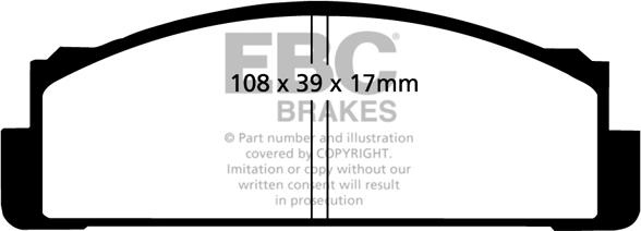 EBC Brakes DP2116 - Гальмівні колодки, дискові гальма avtolavka.club