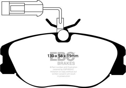 EBC Brakes DP41109R - Гальмівні колодки, дискові гальма avtolavka.club