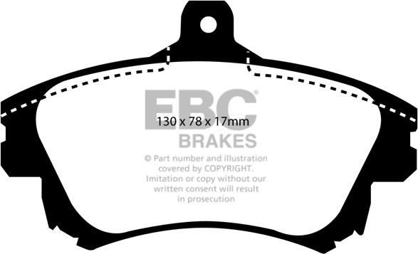 EBC Brakes DP21139 - Гальмівні колодки, дискові гальма avtolavka.club