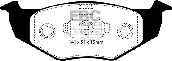 EBC Brakes DP21137 - Гальмівні колодки, дискові гальма avtolavka.club