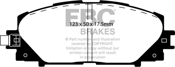EBC Brakes DP21817 - Гальмівні колодки, дискові гальма avtolavka.club