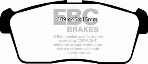EBC Brakes DP1387 - Гальмівні колодки, дискові гальма avtolavka.club