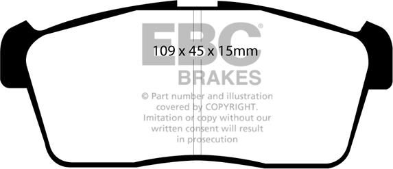 EBC Brakes DP1344 - Гальмівні колодки, дискові гальма avtolavka.club