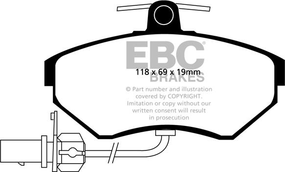 EBC Brakes DP1351 - Гальмівні колодки, дискові гальма avtolavka.club