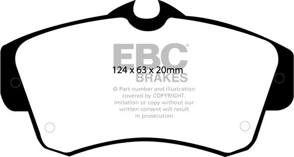 EBC Brakes DP1357 - Гальмівні колодки, дискові гальма avtolavka.club