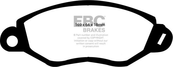 EBC Brakes DP1367 - Гальмівні колодки, дискові гальма avtolavka.club