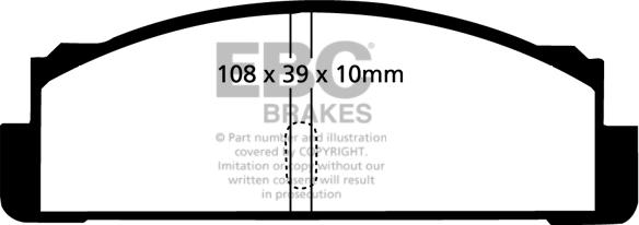 EBC Brakes DP130 - Гальмівні колодки, дискові гальма avtolavka.club