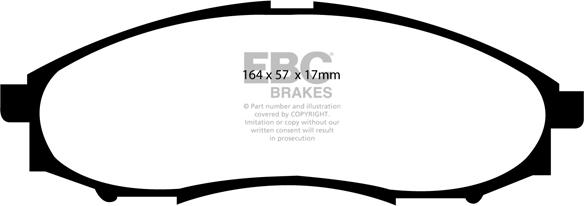 EBC Brakes DP1316 - Гальмівні колодки, дискові гальма avtolavka.club
