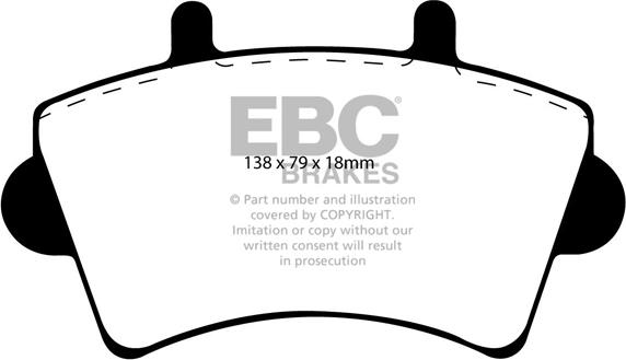 EBC Brakes DP1386 - Гальмівні колодки, дискові гальма avtolavka.club