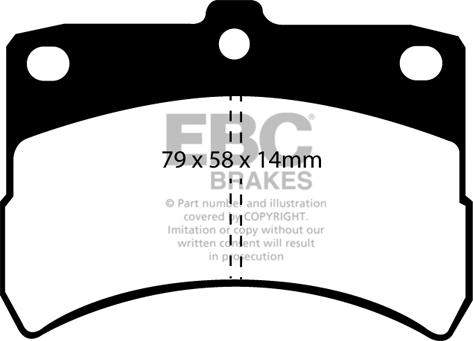 EBC Brakes DP1335 - Гальмівні колодки, дискові гальма avtolavka.club