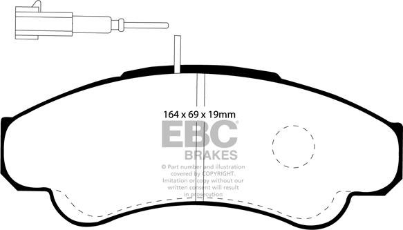 EBC Brakes DP1379 - Гальмівні колодки, дискові гальма avtolavka.club