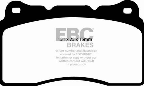 EBC Brakes DP91210 - Гальмівні колодки, дискові гальма avtolavka.club