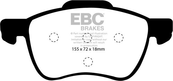 EBC Brakes DP31229C - Гальмівні колодки, дискові гальма avtolavka.club