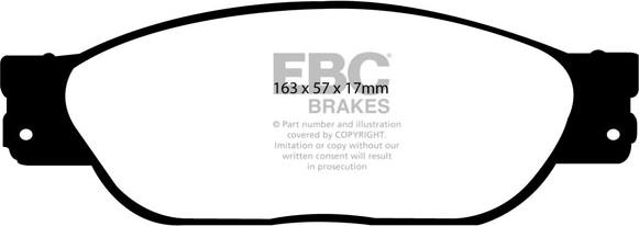 EBC Brakes DP21220 - Гальмівні колодки, дискові гальма avtolavka.club