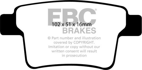 EBC Brakes DP31731C - Гальмівні колодки, дискові гальма avtolavka.club