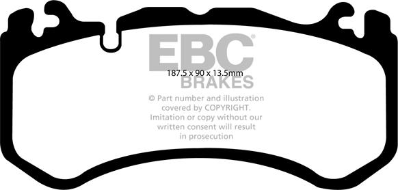 EBC Brakes DP81939RP1 - Комплект високоефективних гальмівних колодок avtolavka.club