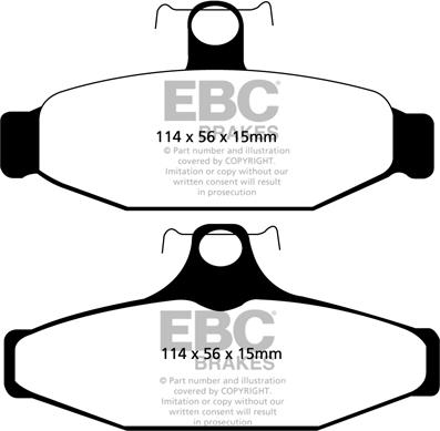 EBC Brakes DP31165C - Гальмівні колодки, дискові гальма avtolavka.club