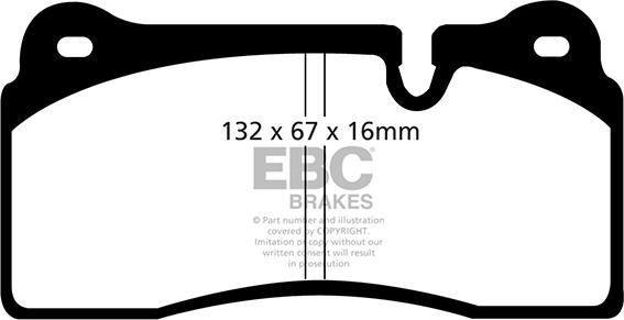 EBC Brakes DP31127C - Гальмівні колодки, дискові гальма avtolavka.club