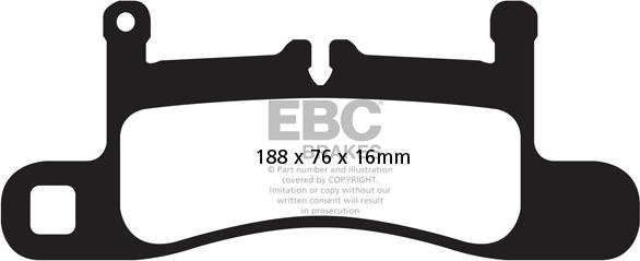 EBC Brakes DP82098RP1 - Комплект високоефективних гальмівних колодок avtolavka.club