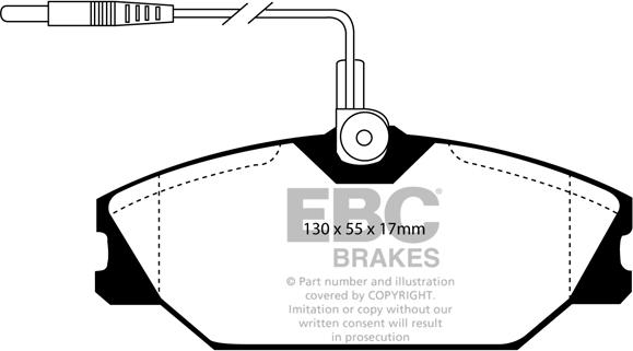 EBC Brakes DP4949R - Гальмівні колодки, дискові гальма avtolavka.club