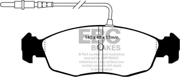 EBC Brakes DP2948 - Гальмівні колодки, дискові гальма avtolavka.club