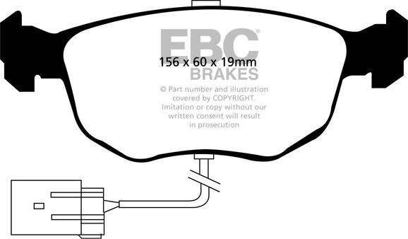 EBC Brakes DP2956 - Гальмівні колодки, дискові гальма avtolavka.club