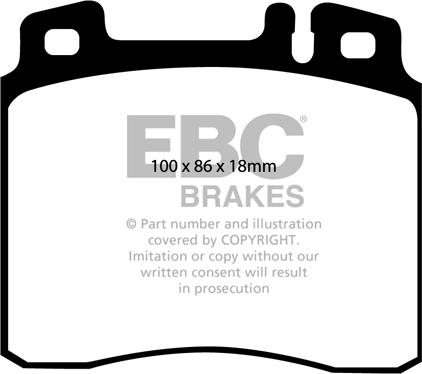 EBC Brakes DP2963 - Гальмівні колодки, дискові гальма avtolavka.club