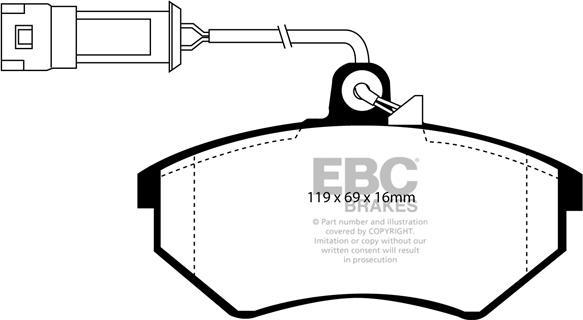 EBC Brakes DP2982/2 - Гальмівні колодки, дискові гальма avtolavka.club