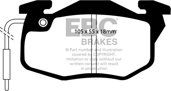 EBC Brakes DP2545 - Гальмівні колодки, дискові гальма avtolavka.club