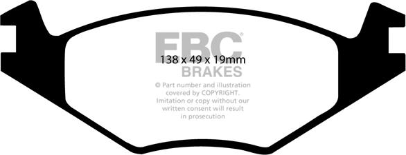 EBC Brakes DP2517/2 - Гальмівні колодки, дискові гальма avtolavka.club