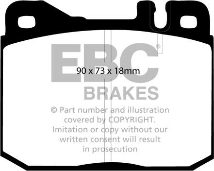 EBC Brakes DP2612 - Гальмівні колодки, дискові гальма avtolavka.club