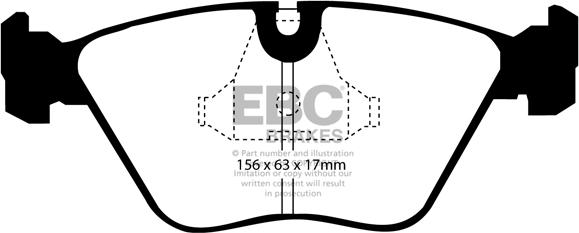EBC Brakes DP6892 - Гальмівні колодки, дискові гальма avtolavka.club