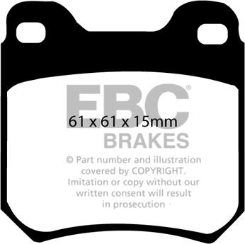 EBC Brakes DP675 - Гальмівні колодки, дискові гальма avtolavka.club