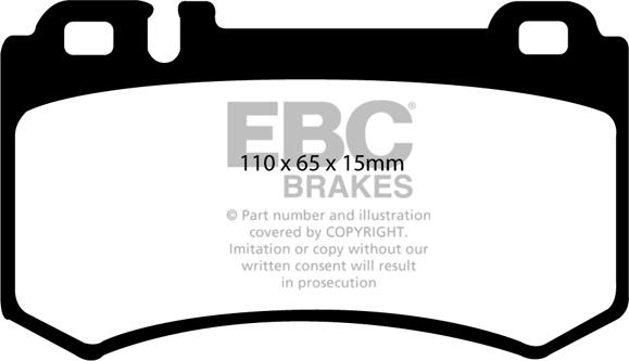 EBC Brakes DP21490 - Гальмівні колодки, дискові гальма avtolavka.club