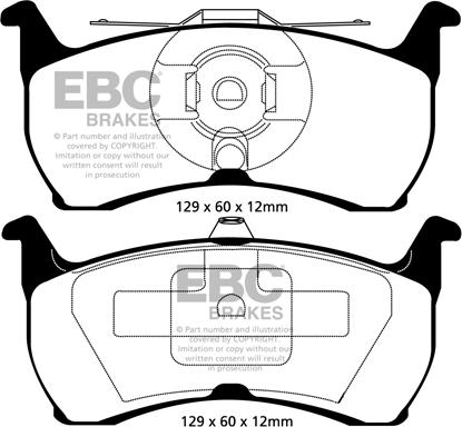 EBC Brakes DP31504C - Гальмівні колодки, дискові гальма avtolavka.club