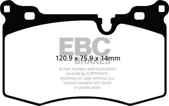 EBC Brakes DP21854 - Гальмівні колодки, дискові гальма avtolavka.club