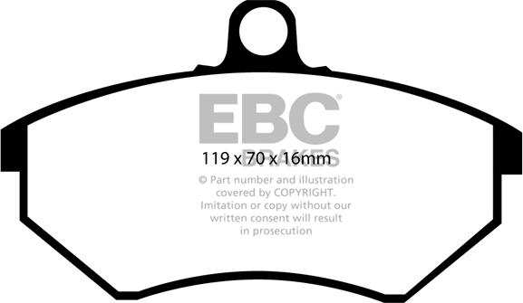 EBC Brakes DP4841R - Гальмівні колодки, дискові гальма avtolavka.club
