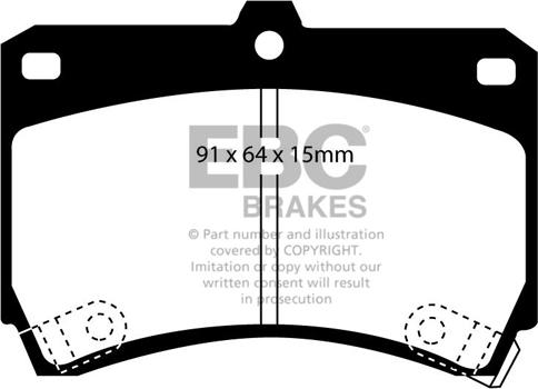 EBC Brakes DP2884 - Гальмівні колодки, дискові гальма avtolavka.club