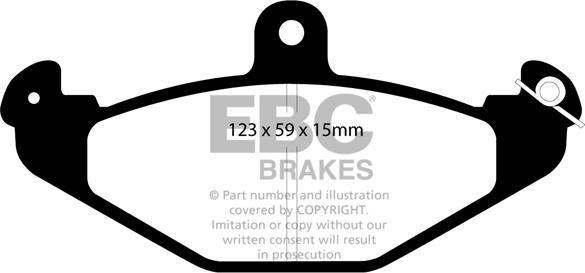 EBC Brakes DP3885C - Гальмівні колодки, дискові гальма avtolavka.club