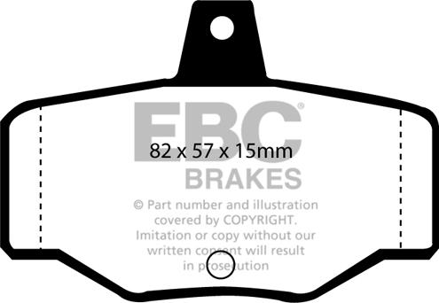 EBC Brakes DP4834R - Гальмівні колодки, дискові гальма avtolavka.club