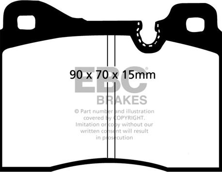 EBC Brakes DP282 - Гальмівні колодки, дискові гальма avtolavka.club