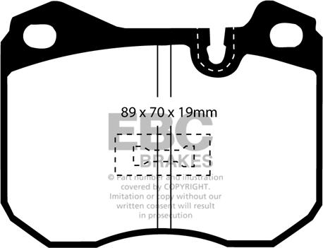 EBC Brakes DP2345 - Гальмівні колодки, дискові гальма avtolavka.club